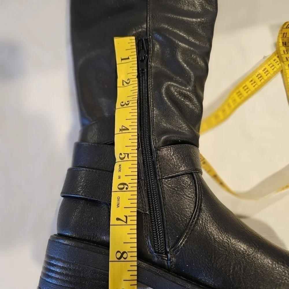 Carlos By Carlos Santana Sabina Women's Black Wife Calf Boots 5.5 NEW - Picture 9 of 15